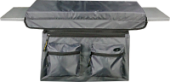 Накладка-сумка на лодочную лавку (банку) серая 70 см